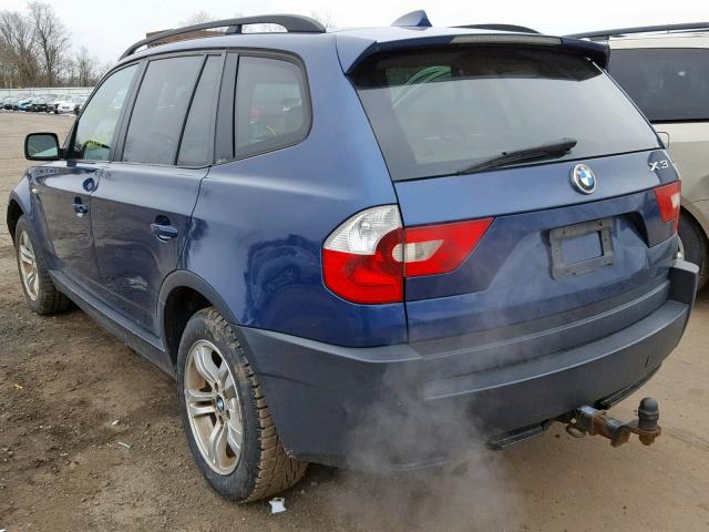 WBXPA934X5WD16160 - 2005 BMW X3 3.0I BLUE photo 3