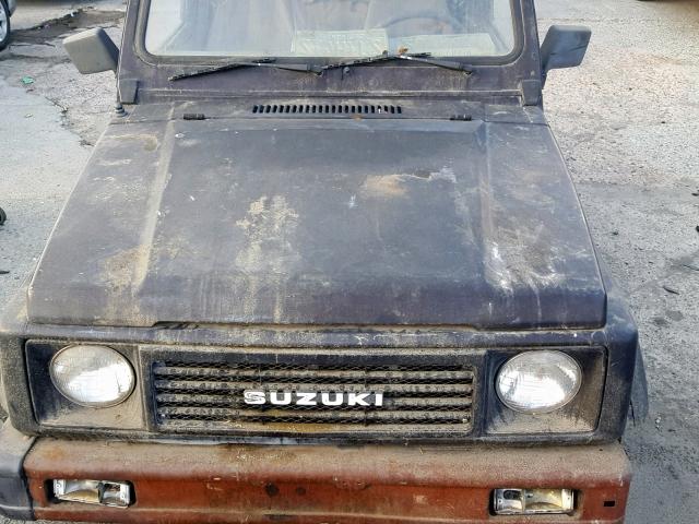 JS4JC51C1J4254759 - 1988 SUZUKI SAMURAI BLACK photo 7