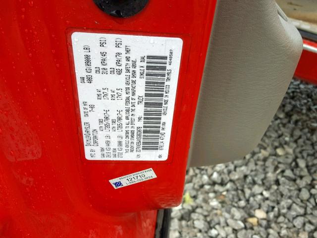 3D7KA28WX3G863078 - 2003 DODGE RAM 2500 S წითელი ფოტო 10