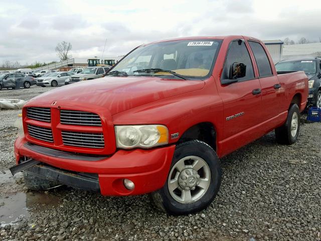 3D7KA28WX3G863078 - 2003 DODGE RAM 2500 S წითელი ფოტო 2