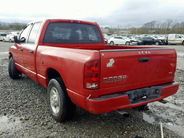 3D7KA28WX3G863078 - 2003 DODGE RAM 2500 S წითელი ფოტო 3