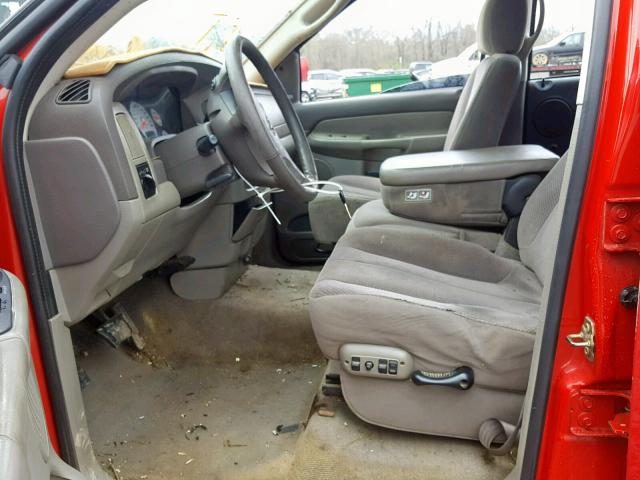 3D7KA28WX3G863078 - 2003 DODGE RAM 2500 S წითელი ფოტო 5