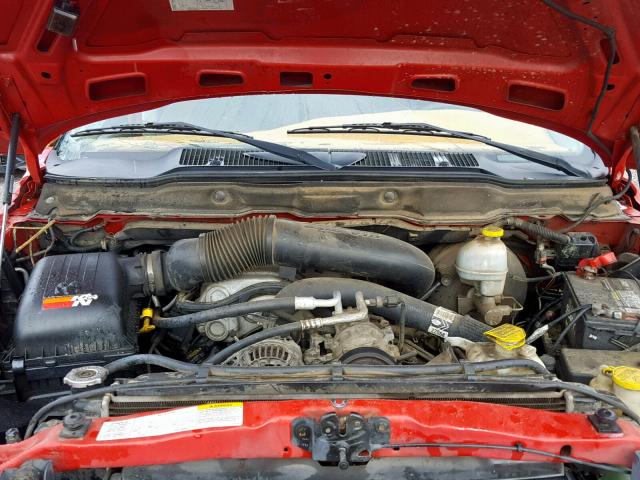 3D7KA28WX3G863078 - 2003 DODGE RAM 2500 S წითელი ფოტო 7