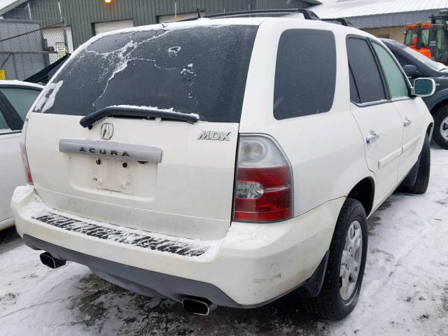 2HNYD18806H537652 - 2006 ACURA MDX TOURIN WHITE photo 4