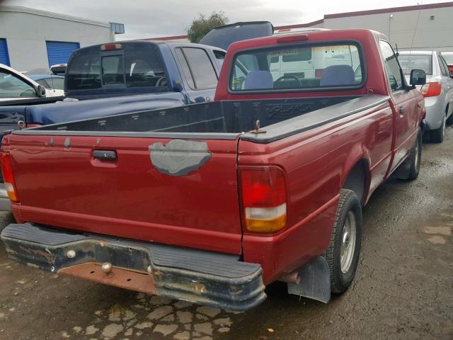 1FTCR10U2RUE55028 - 1994 FORD RANGER RED photo 4