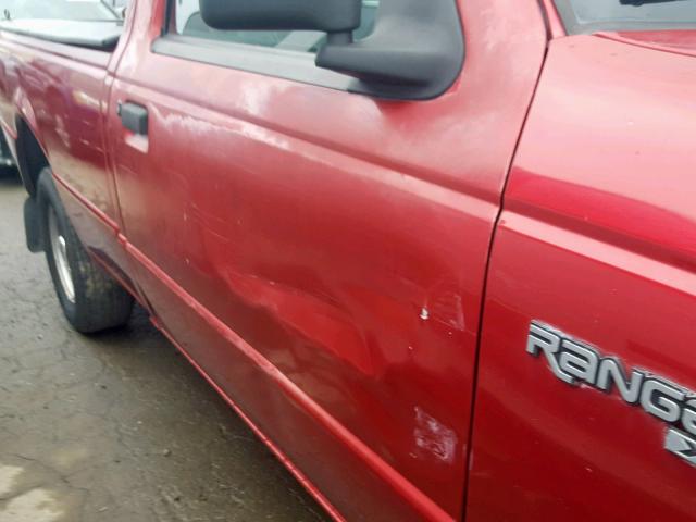 1FTCR10U2RUE55028 - 1994 FORD RANGER RED photo 9