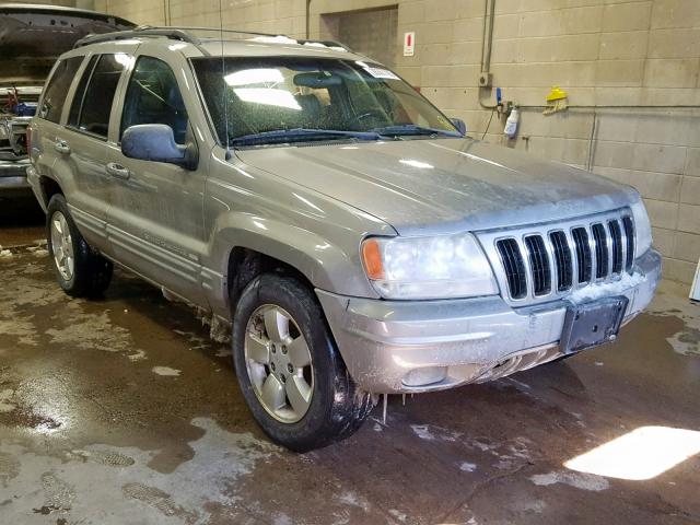 1J4GW58NX1C599042 - 2001 JEEP GRAND CHER GRAY photo 1