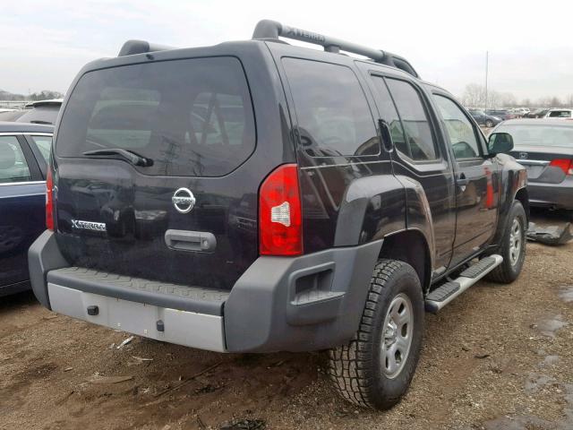 5N1AN0NW0DN818349 - 2013 NISSAN XTERRA X BLACK photo 4