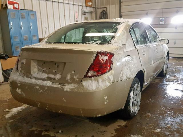 1G8AJ52F34Z181848 - 2004 SATURN ION LEVEL GOLD photo 4