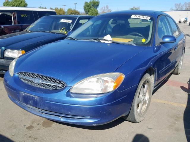 1FAFP55U03G161898 - 2003 FORD TAURUS SES BLUE photo 2