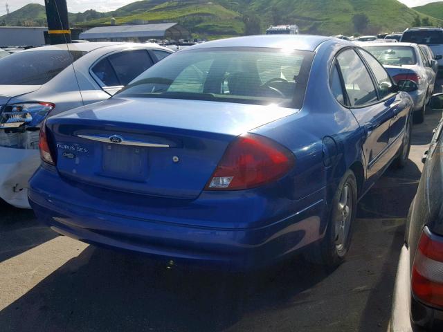 1FAFP55U03G161898 - 2003 FORD TAURUS SES BLUE photo 4