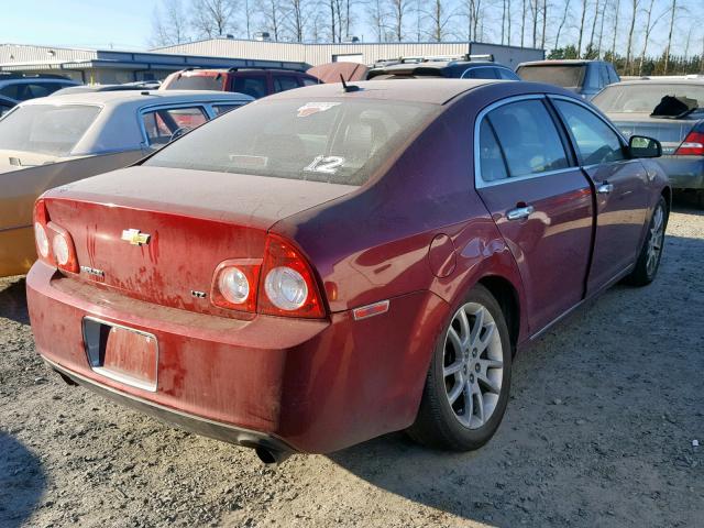 1G1ZK57758F198321 - 2008 CHEVROLET MALIBU LTZ RED photo 4