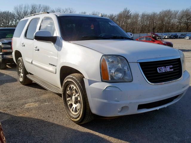 1GKEC13087R161916 - 2007 GMC YUKON WHITE photo 1