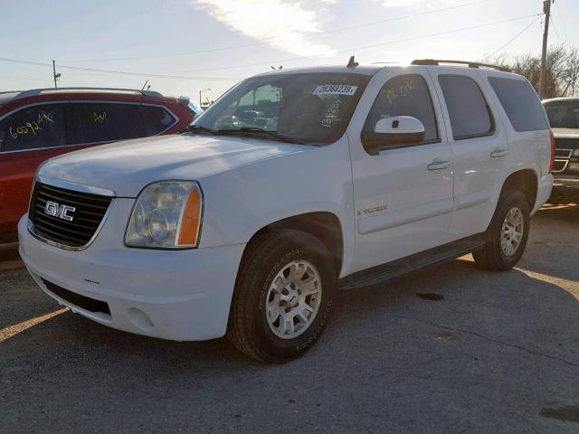 1GKEC13087R161916 - 2007 GMC YUKON WHITE photo 2