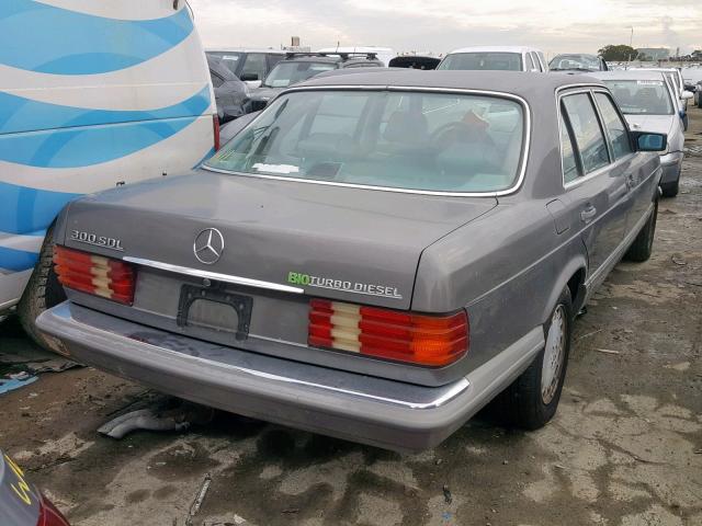 WDBCB25DXHA277919 - 1987 MERCEDES-BENZ 300 SDL GRAY photo 4