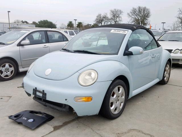 3VWCK21Y13M324872 - 2003 VOLKSWAGEN NEW BEETLE Mavi foto 2