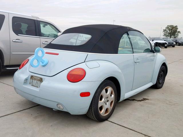 3VWCK21Y13M324872 - 2003 VOLKSWAGEN NEW BEETLE Mavi foto 4