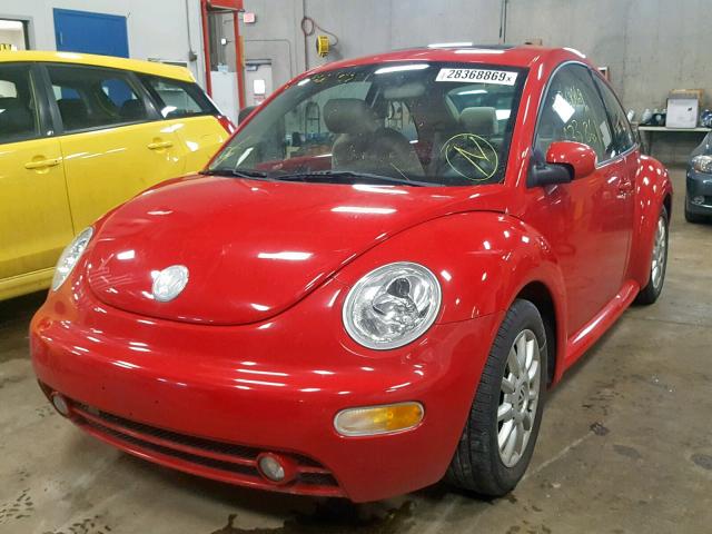 3VWCK31C85M404263 - 2005 VOLKSWAGEN NEW BEETLE Qırmızı foto 2