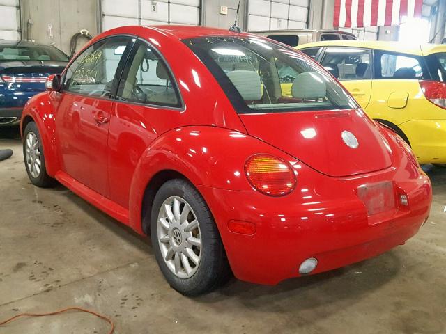 3VWCK31C85M404263 - 2005 VOLKSWAGEN NEW BEETLE Qırmızı foto 3