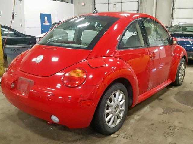 3VWCK31C85M404263 - 2005 VOLKSWAGEN NEW BEETLE Qırmızı foto 4