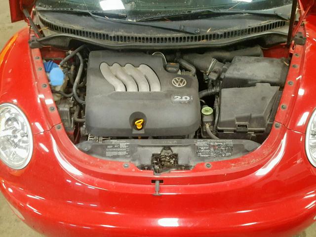 3VWCK31C85M404263 - 2005 VOLKSWAGEN NEW BEETLE Qırmızı foto 7