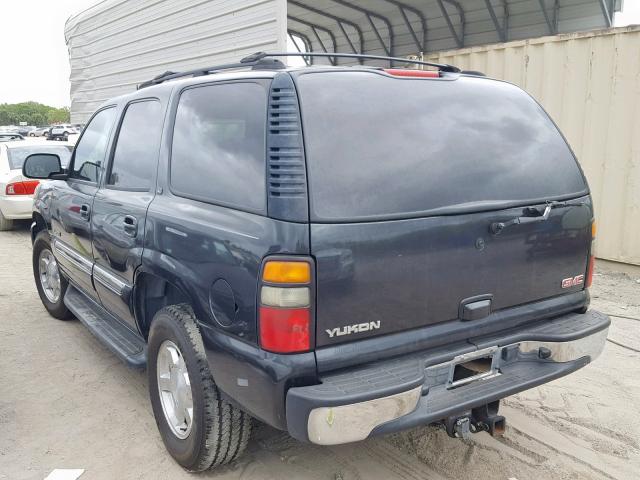 1GKEC13T95J178133 - 2005 GMC YUKON CHARCOAL photo 3