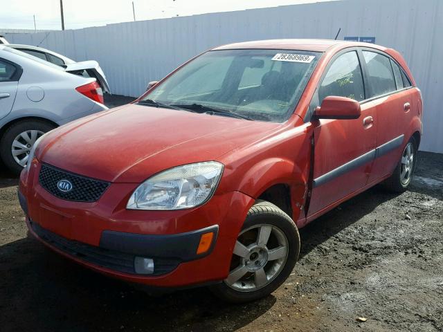 KNADE163466183030 - 2006 KIA RIO 5 ORANGE photo 2