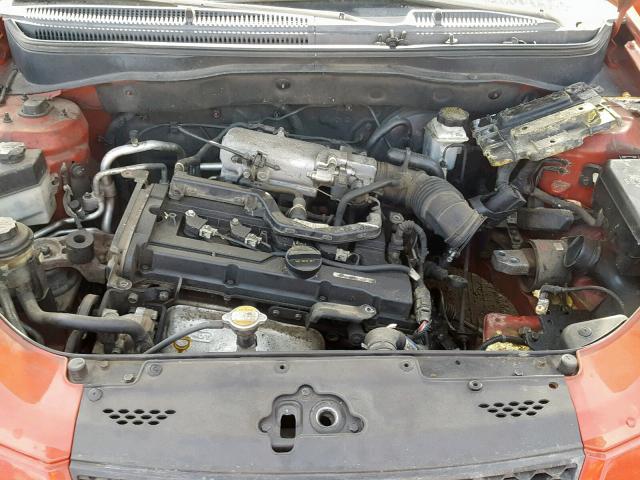 KNADE163466183030 - 2006 KIA RIO 5 ORANGE photo 7