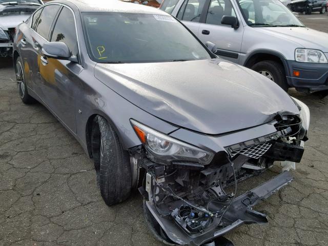 JN1BV7AR7EM680353 - 2014 INFINITI Q50 BASE GRAY photo 1