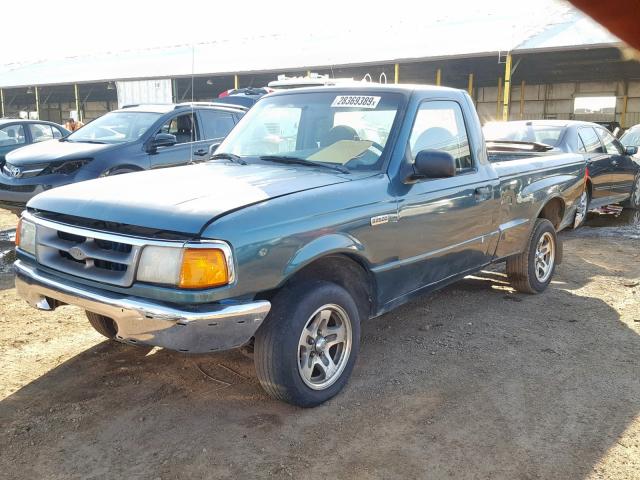 4F4YR12CXYTM30920 - 2000 MAZDA B2500 GREEN photo 2