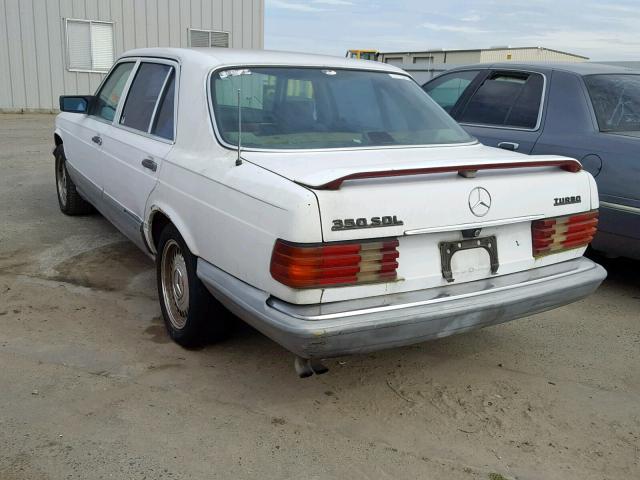 WDBCB25D3HA312588 - 1987 MERCEDES-BENZ 300 SDL WHITE photo 3