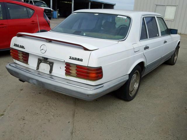 WDBCB25D3HA312588 - 1987 MERCEDES-BENZ 300 SDL WHITE photo 4