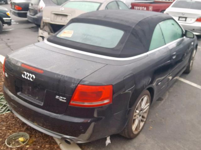 WAUDF48H49K011289 - 2009 AUDI A4 2.0T CA BLACK photo 4