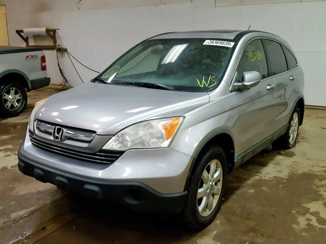 JHLRE48777C103400 - 2007 HONDA CR-V EXL SILVER photo 2