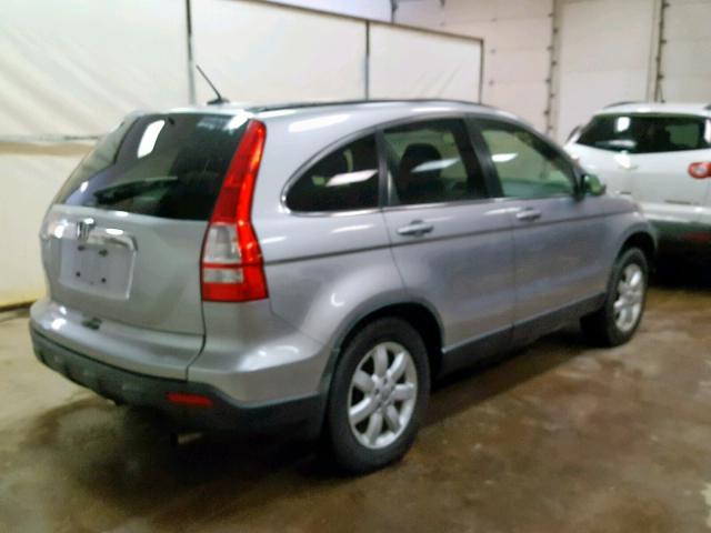 JHLRE48777C103400 - 2007 HONDA CR-V EXL SILVER photo 4