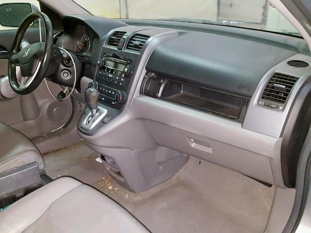 JHLRE48777C103400 - 2007 HONDA CR-V EXL SILVER photo 9