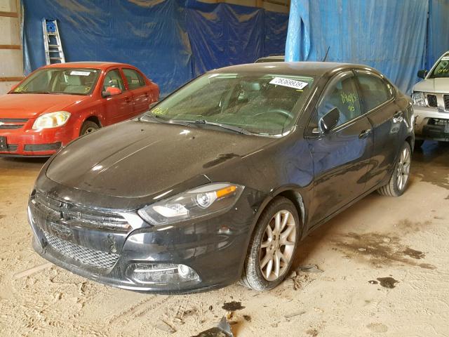 1C3CDFBA7DD305508 - 2013 DODGE DART SXT BLACK photo 2