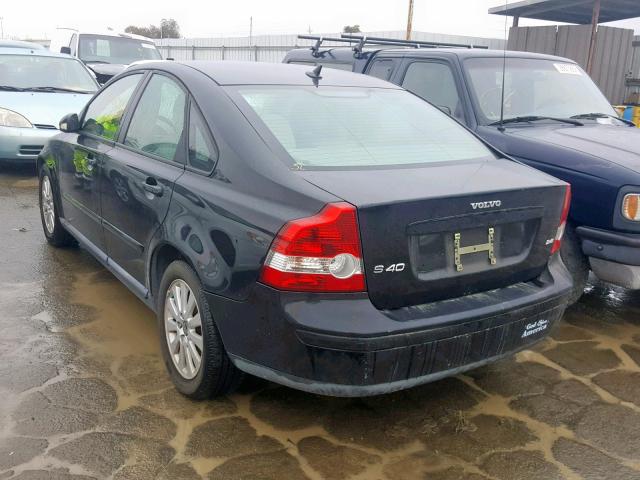 YV1MS390552062886 - 2005 VOLVO S40 2.4I BLACK photo 3