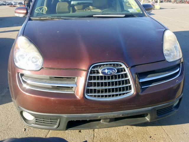 4S4WX86C364405658 - 2006 SUBARU B9 TRIBECA BURGUNDY photo 7