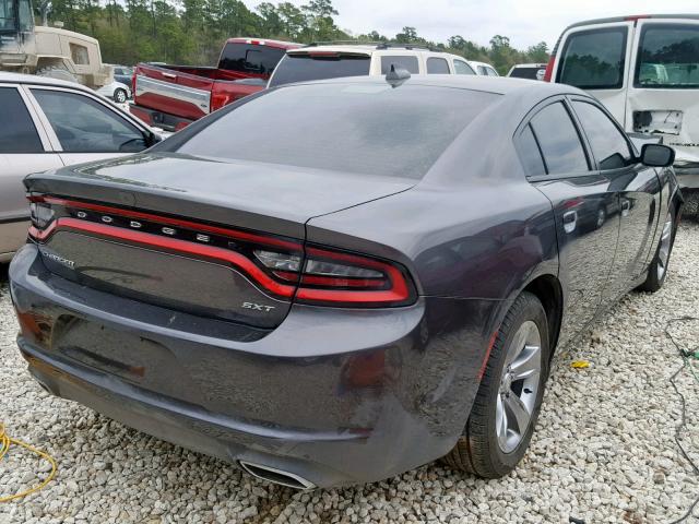 2C3CDXHG9FH888378 - 2015 DODGE CHARGER SX GRAY photo 4