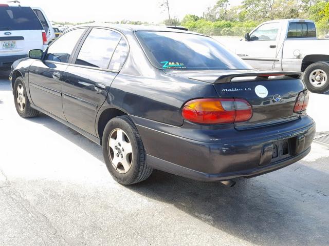 1G1NE52JX3M723077 - 2003 CHEVROLET MALIBU LS BLACK photo 3
