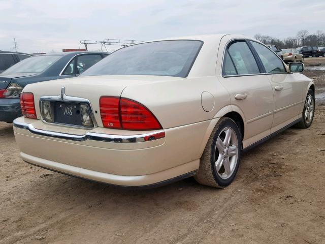 1LNHM86S22Y713108 - 2002 LINCOLN LS BEIGE photo 4