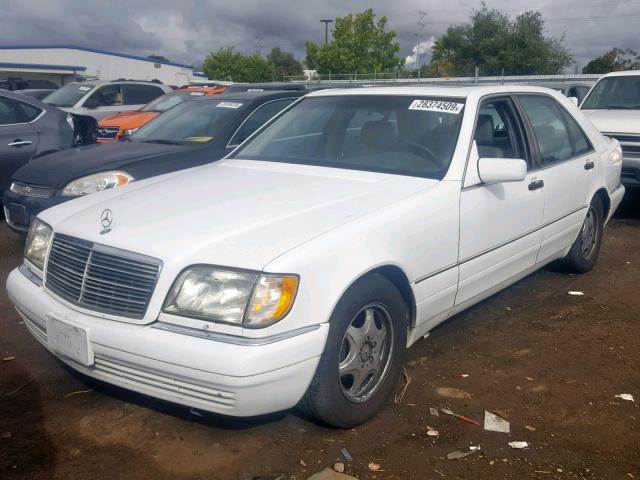 WDBGA43G9VA365420 - 1997 MERCEDES-BENZ S 420 WHITE photo 2