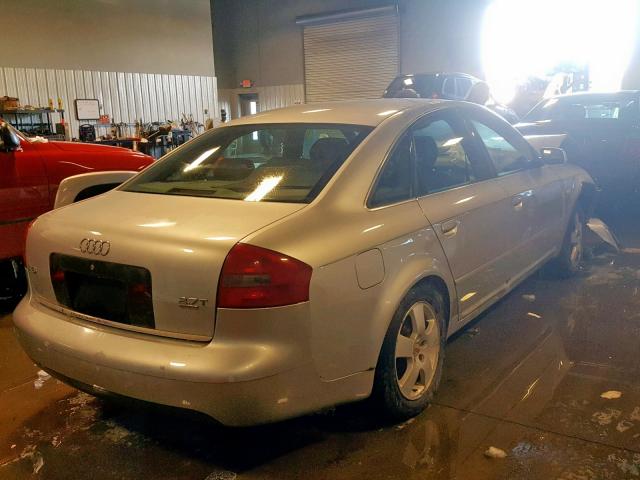 WAUED64B91N155978 - 2001 AUDI A6 2.7T QU SILVER photo 4