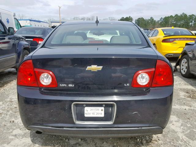 1G1ZG57BX9F121676 - 2009 CHEVROLET MALIBU LS 黑色 照片 9