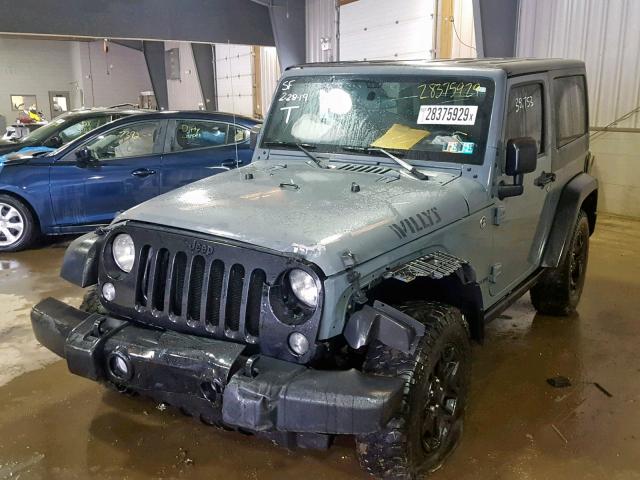 1C4AJWAG0FL622055 - 2015 JEEP WRANGLER S Grafit foto 2