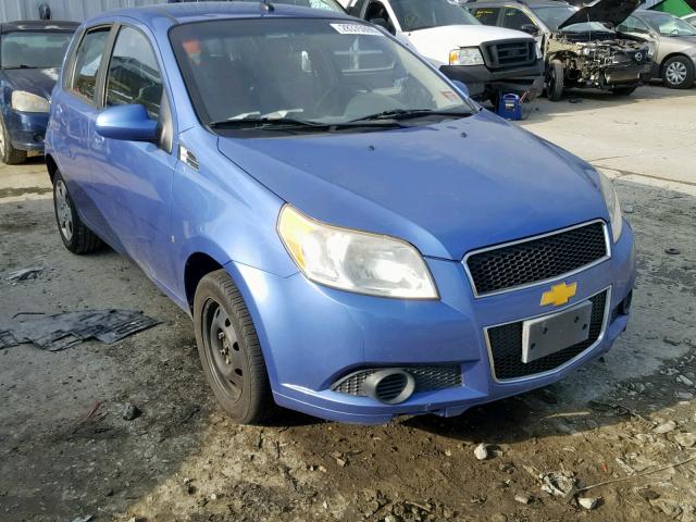 KL1TD66E19B636054 - 2009 CHEVROLET AVEO LS BLUE photo 1