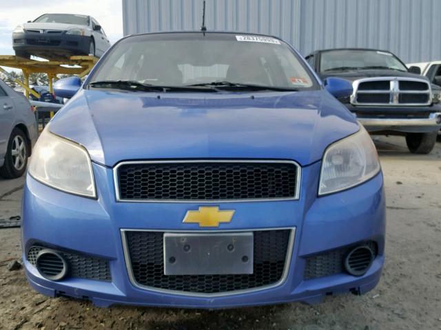 KL1TD66E19B636054 - 2009 CHEVROLET AVEO LS BLUE photo 9