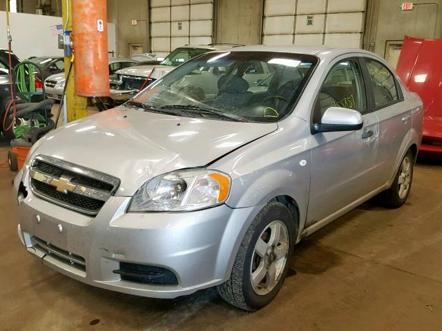 KL1TG56607B046032 - 2007 CHEVROLET AVEO LT SILVER photo 2