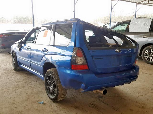 JF1SG66618H710630 - 2008 SUBARU FORESTER S BLUE photo 3